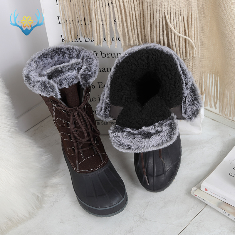 Botas de nieve a prueba de agua versión pública chanclos no estándar botas de concha transfronteriza nueva fábrica de lanzamiento de producto al por mayor entrega de una sola pieza