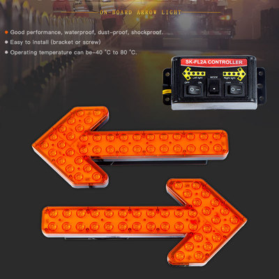 12-24V 60cm LED箭头灯车载带转向警示灯适用于洒水车救援清障车|ru