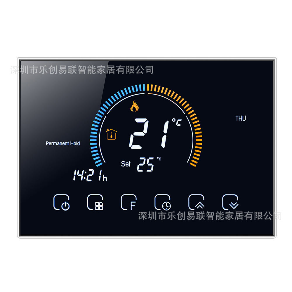 BHT-8000GC/LW termostato inteligente interruptor teléfono móvil App voz WiFi pantalla táctil LCD caldera calefacción