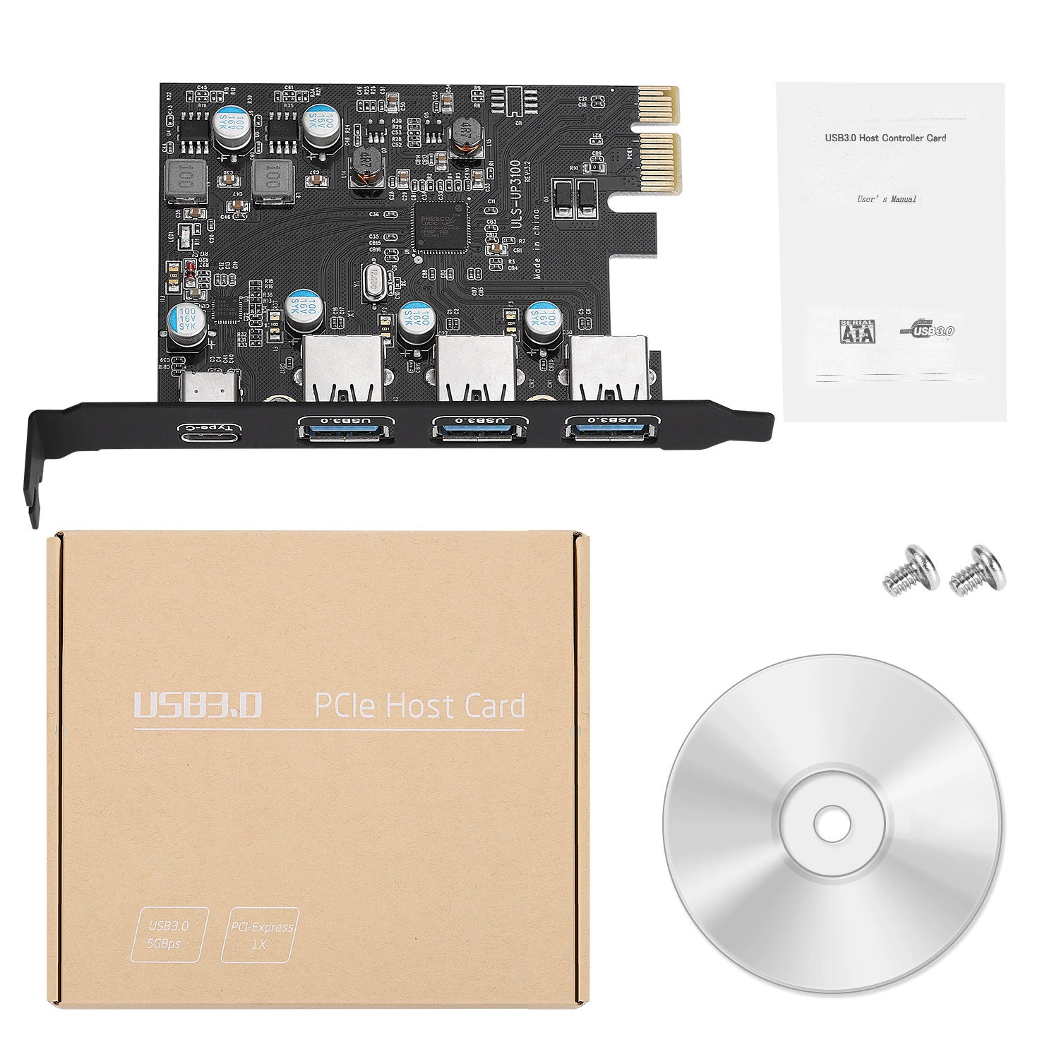 PCI-E к USB 3.0 type-C USB 3.0 расширительная карта \ удобна в использовании без внешнего источника питания