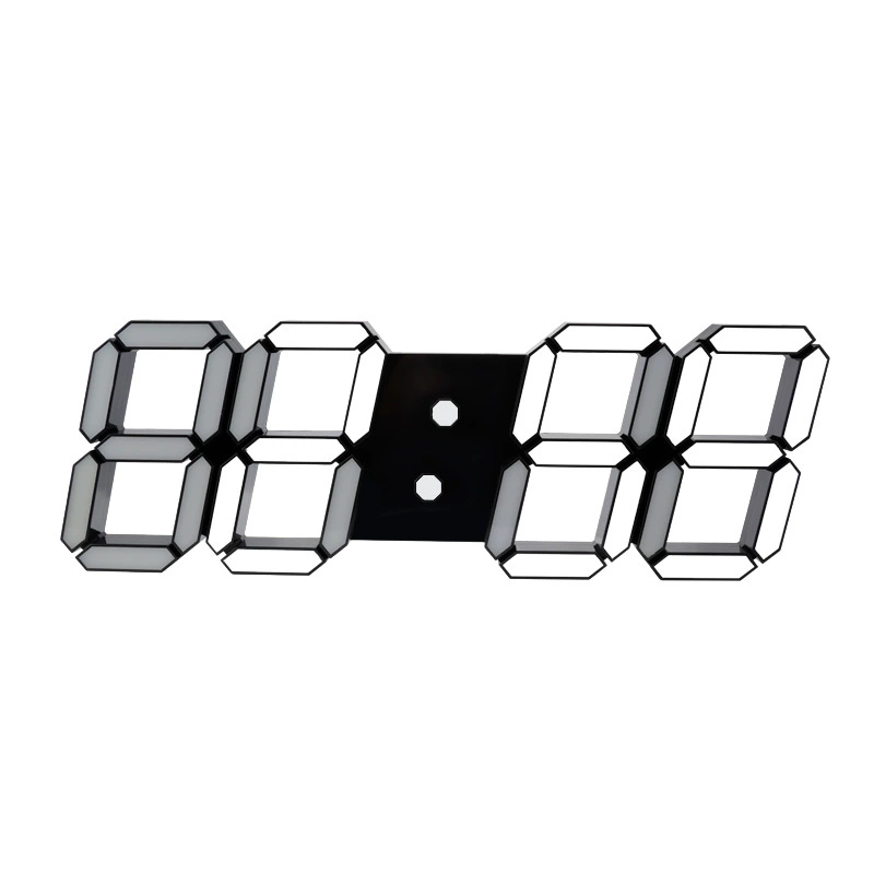 3D стерео настенные часы для гостиной немой светящиеся электронные часы с термометром функция обратного отсчета Будильник вечный календарь часы