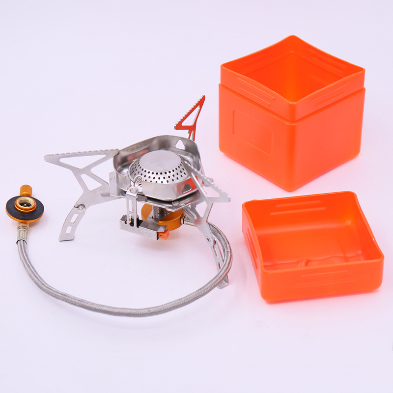 Hot sale outdoor stove mountaineering team portable fierce stove head picnic Dew split coal gas camping stove
