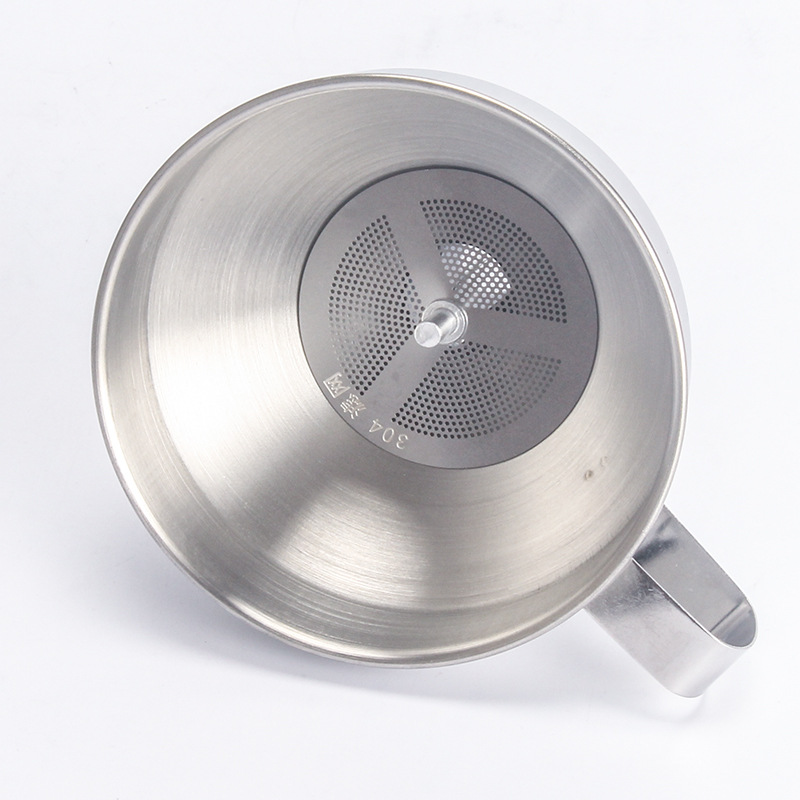 Rongfeng 10cm Stainless Steel Funnel Large Cone With Removable Filter Small Mini 24cm Kitchen Tools Wholesale