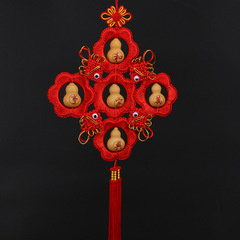 Chinese knot pendant New Year Spring Festival New Year guest home living room decoration hanging ornaments hand-woven hanging ornaments gourd 