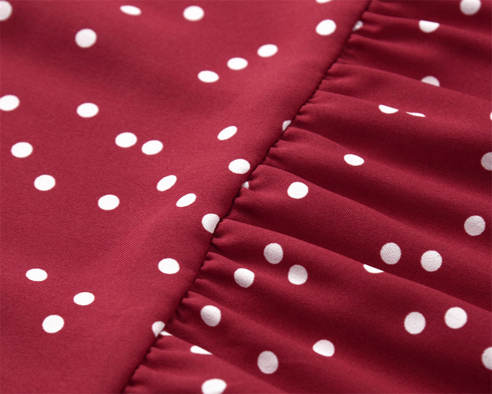 Sexy Sleeveless Polka Dot Dresses NSHYG66689