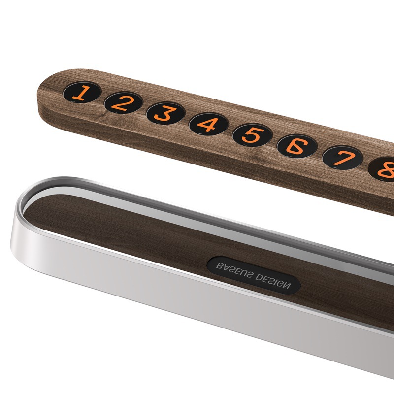 倍思 原木合金汽車臨時(shí)停車牌