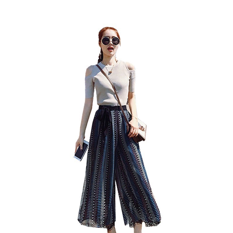 Costume femme en Tricot + mousseline - Ref 3333919 Image 5