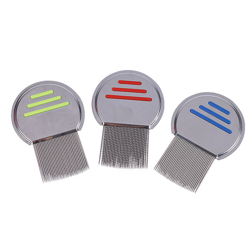 New cross-border pet comb dog flea comb stainless steel threaded needle comb cat grooming supplies wholesale