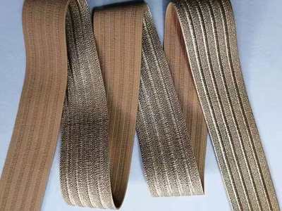 Manufactor goods in stock golden silvery Gilding Plain Elastic band Elastic band clothing accessories Accessories Elastic Webbing