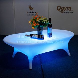 LED luminous furniture coffee table outdoor leisure luminous table seaside beach luminous table bar KTV luminous table