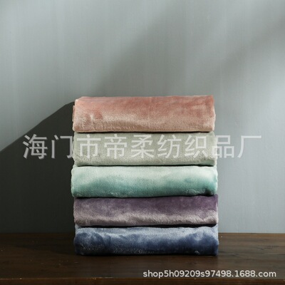 法兰绒四季空调毯夏凉毯2.3*2.5米大尺寸夏毯珊瑚绒不掉毛不掉色|ru