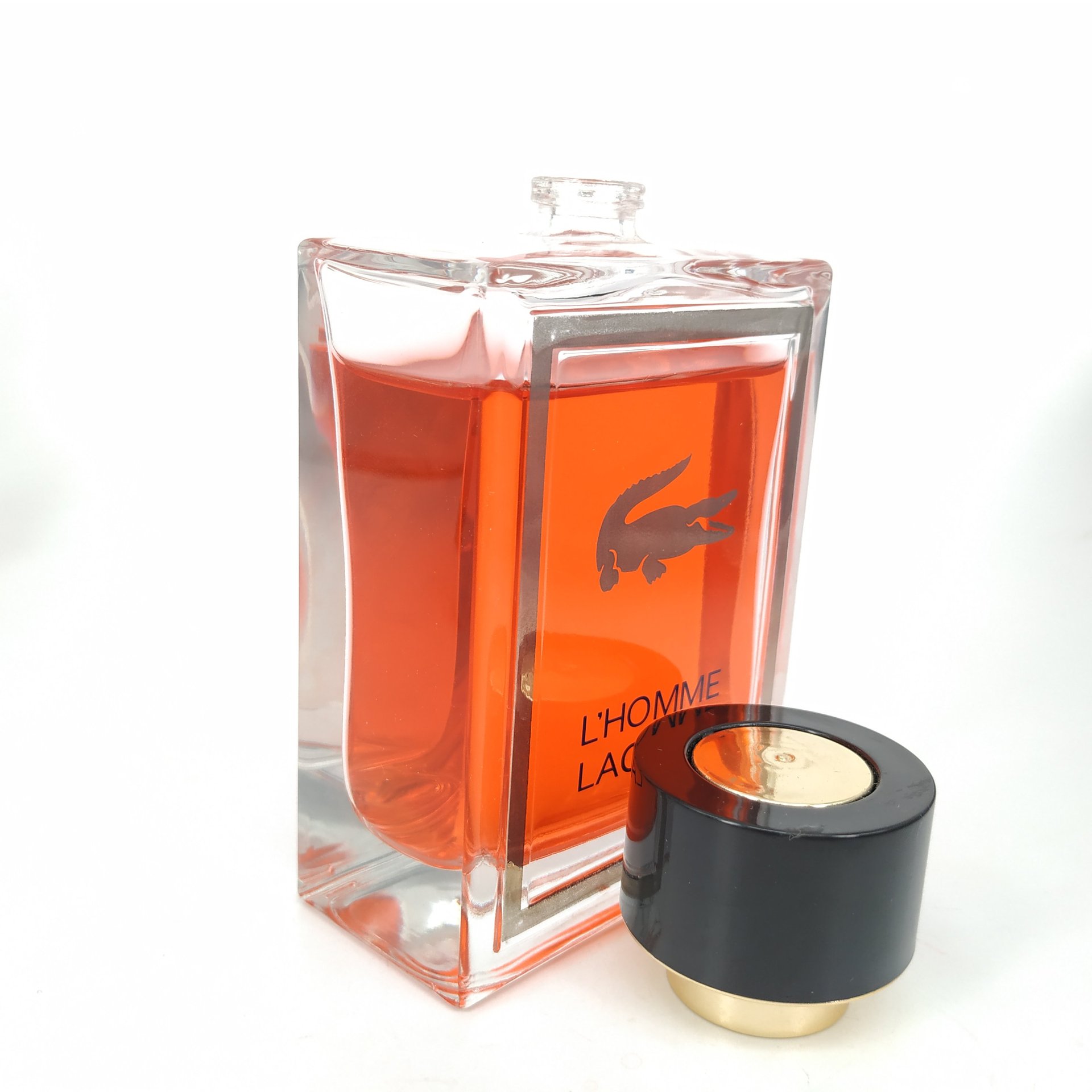 供应卡口香水瓶100ml方形香水玻璃瓶香水喷雾瓶支持丝印喷色