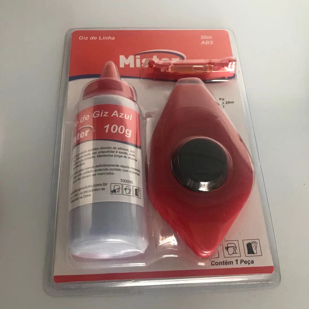 墨斗工地放线木工自动划线器弹线手动不锈钢
