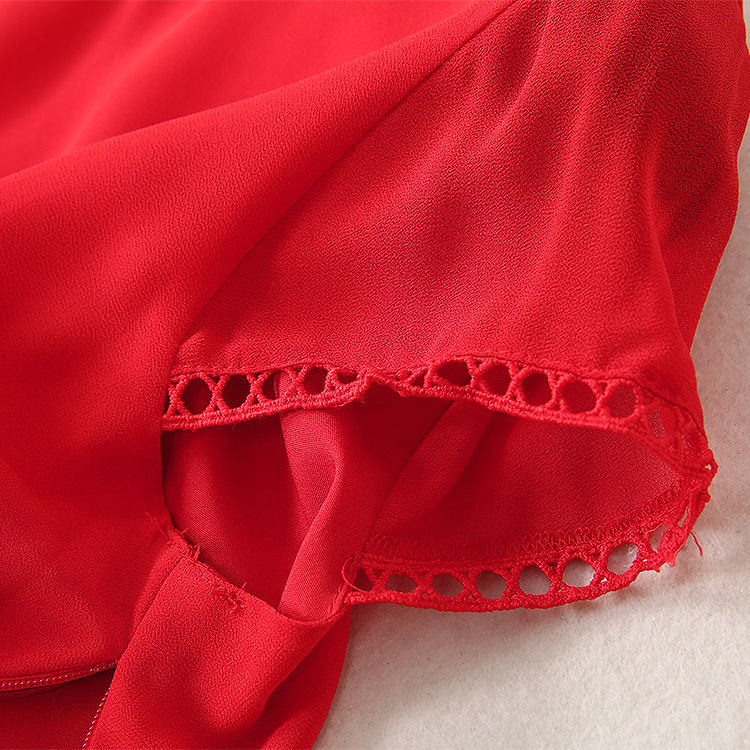 0421-11 压褶长款大摆连衣裙码数SMLXL材质聚酯纤维