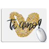 Cute girl girl heart, fresh literary and artistic love logo mouse pad