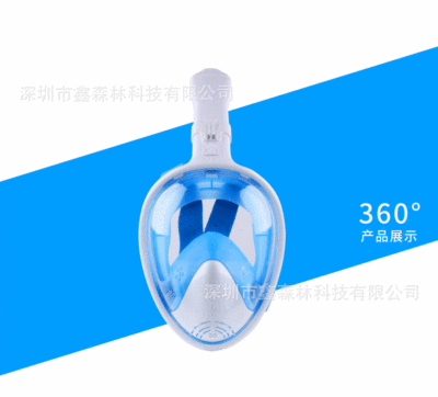 爆款六代大嘴弧面折疊式潛水面罩防霧浮潛面具源頭廠家現貨直銷