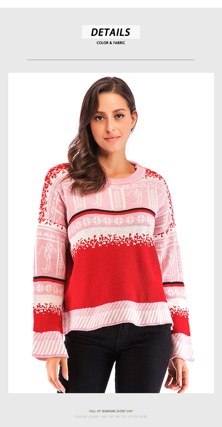 autumn and winter new casual long-sleeved knitted sweater  NSJR23053