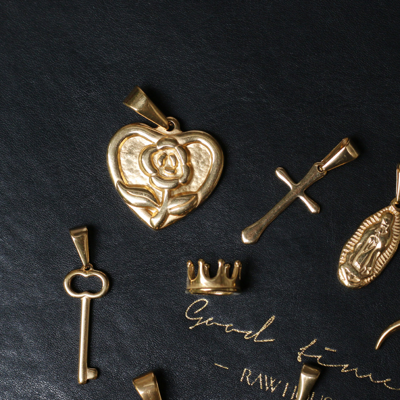 Real Gold Plated Plating Material 304 Stainless Steel PVD Coated Real Gold Plated Geometric DIY Jewelry Accessories