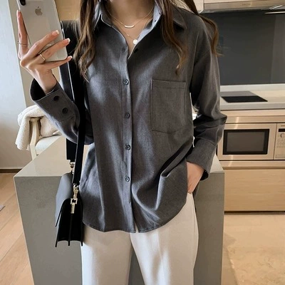 Сказочный Топ, универсальная рубашка в западном стиле, женская с длинными рукавами, 2023, весна и осень, новая дизайнерская нишевая рубашка в Корейском стиле, одежда