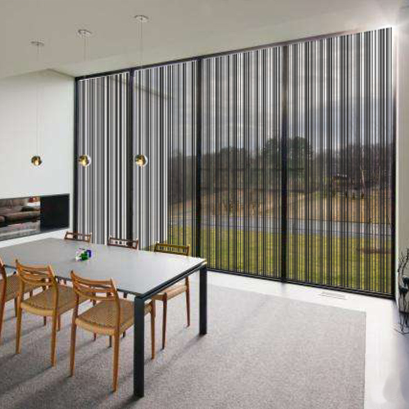 玻璃膜装饰膜乱竖条黒1