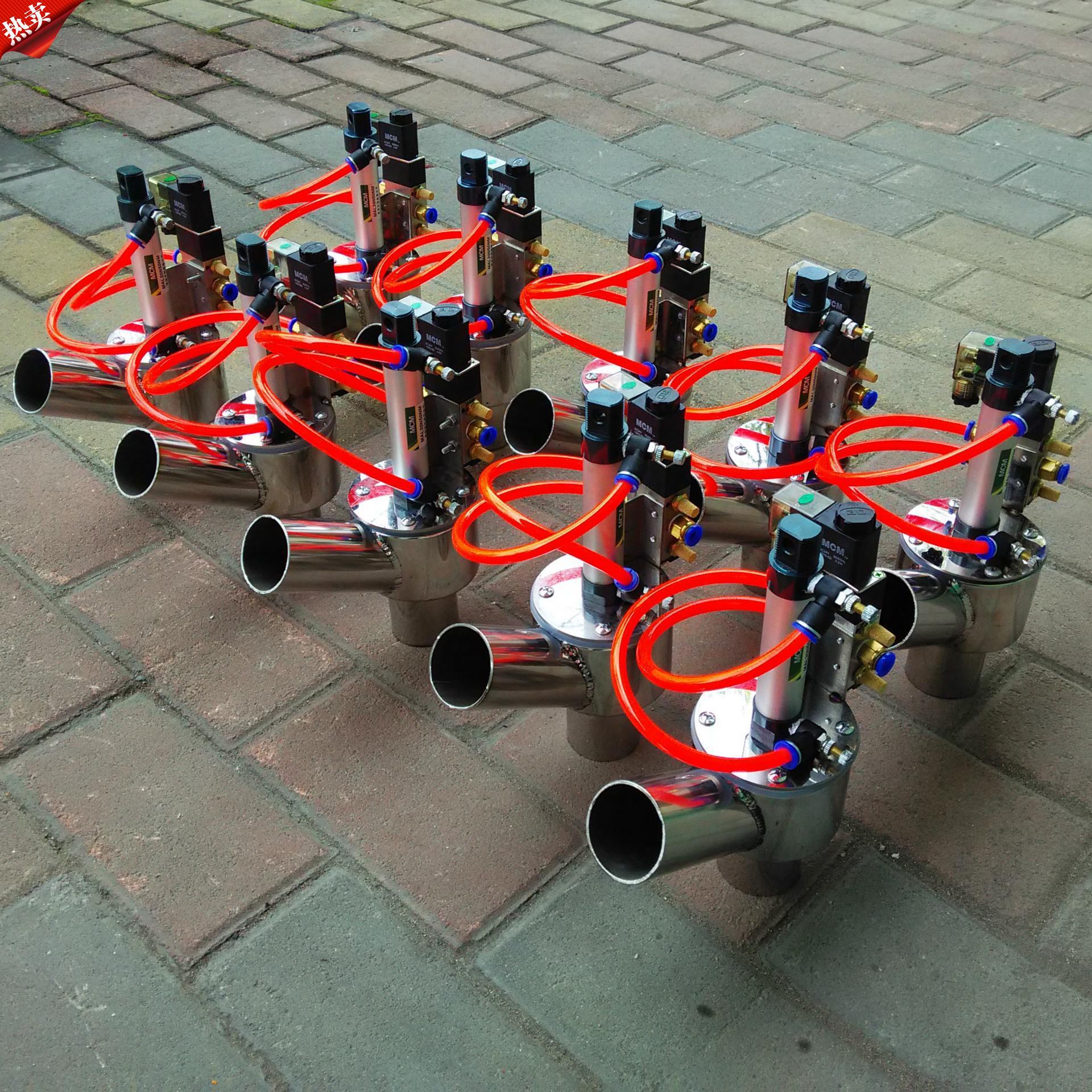 大量供应1.5寸不锈钢截料阀 注塑机管道输送配件 供料辅机设备