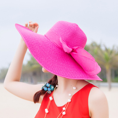 Sombrero para el sol de las mujeres protección solar protección UV sombrero de verano moda protección solar sombrero de paja estilo coreano versátil moda sombrero de paja al aire libre