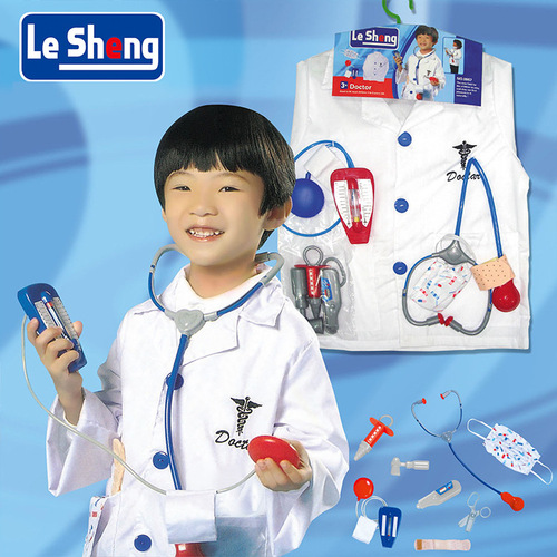 LESHENG factory direct sales children's doctor clothing children's role-playing professional experience clothing play house clothing