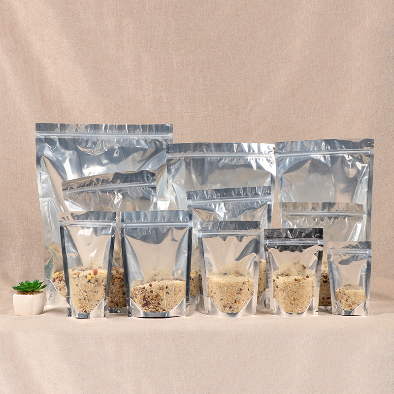 工厂批发阴阳骨袋茶叶食品密封包装阴阳自立拉链自封袋子可印logo