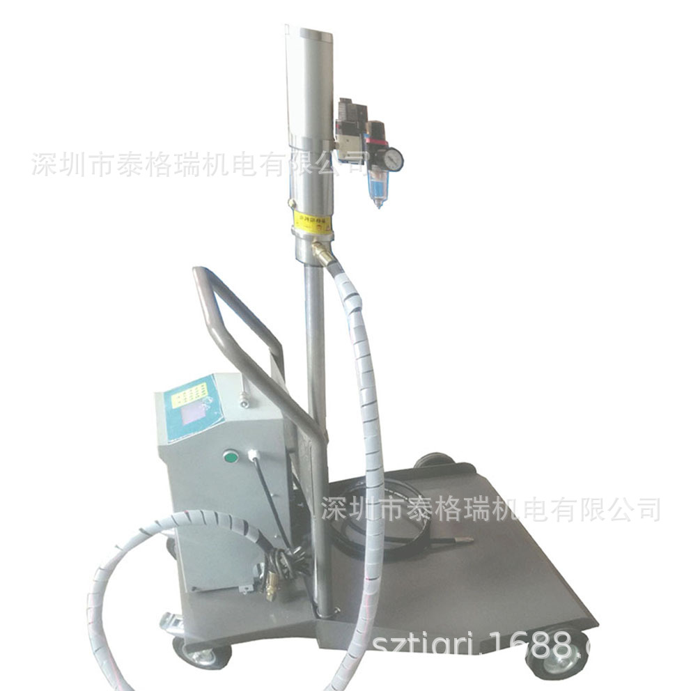 TGRJD牌气动变速箱油注油机液晶显示高精度定量加注液压油齿轮油