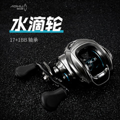Water drop wheel 18-axis anti-explosion line metal lure water drop wheel horse mouth lure rod fishing reel raft fishing black fish reel