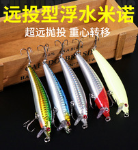 Floating Minnow Fishing Lures 5 Colors Hard Plastic Baits Minnow Lures Bass Trout Saltwater Sea Fishing Lure