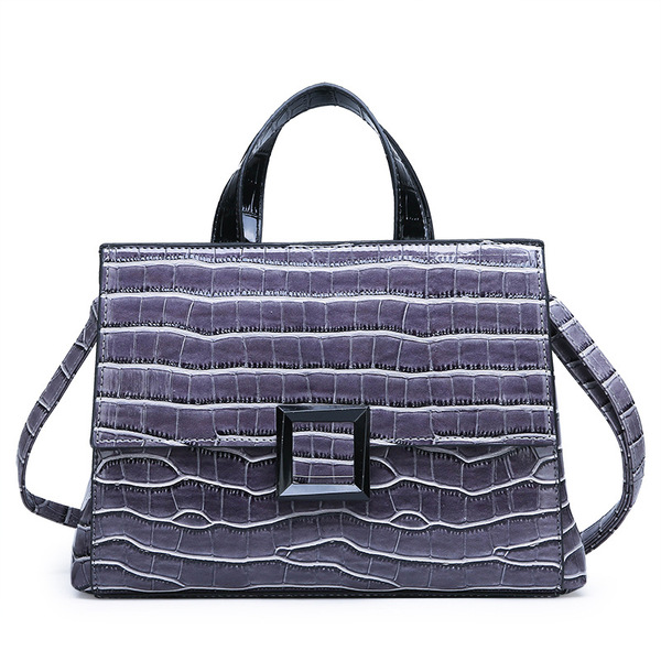 New Crocodile-pattern Fashion Handbag Single Shoulder Slant Bag 