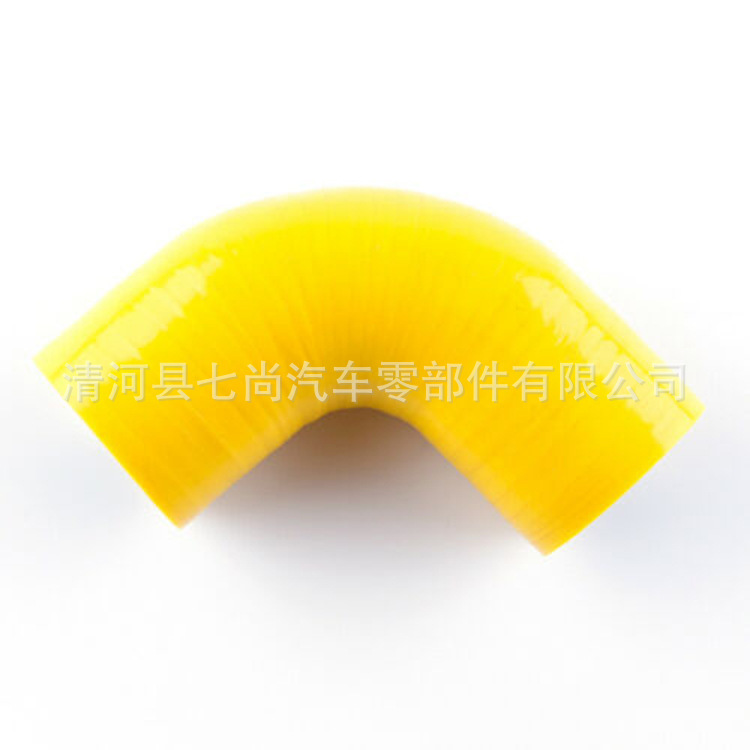 厂家供应90度汽车硅胶管内径115mm接头硅胶管耐高温夹布胶管