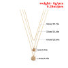 Fashionable metal necklace, nail sequins, European style, suitable for import, simple and elegant design