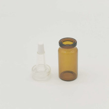 厂家直销 茶色玻璃尖嘴瓶 塑料透明盖 点胶水瓶包装