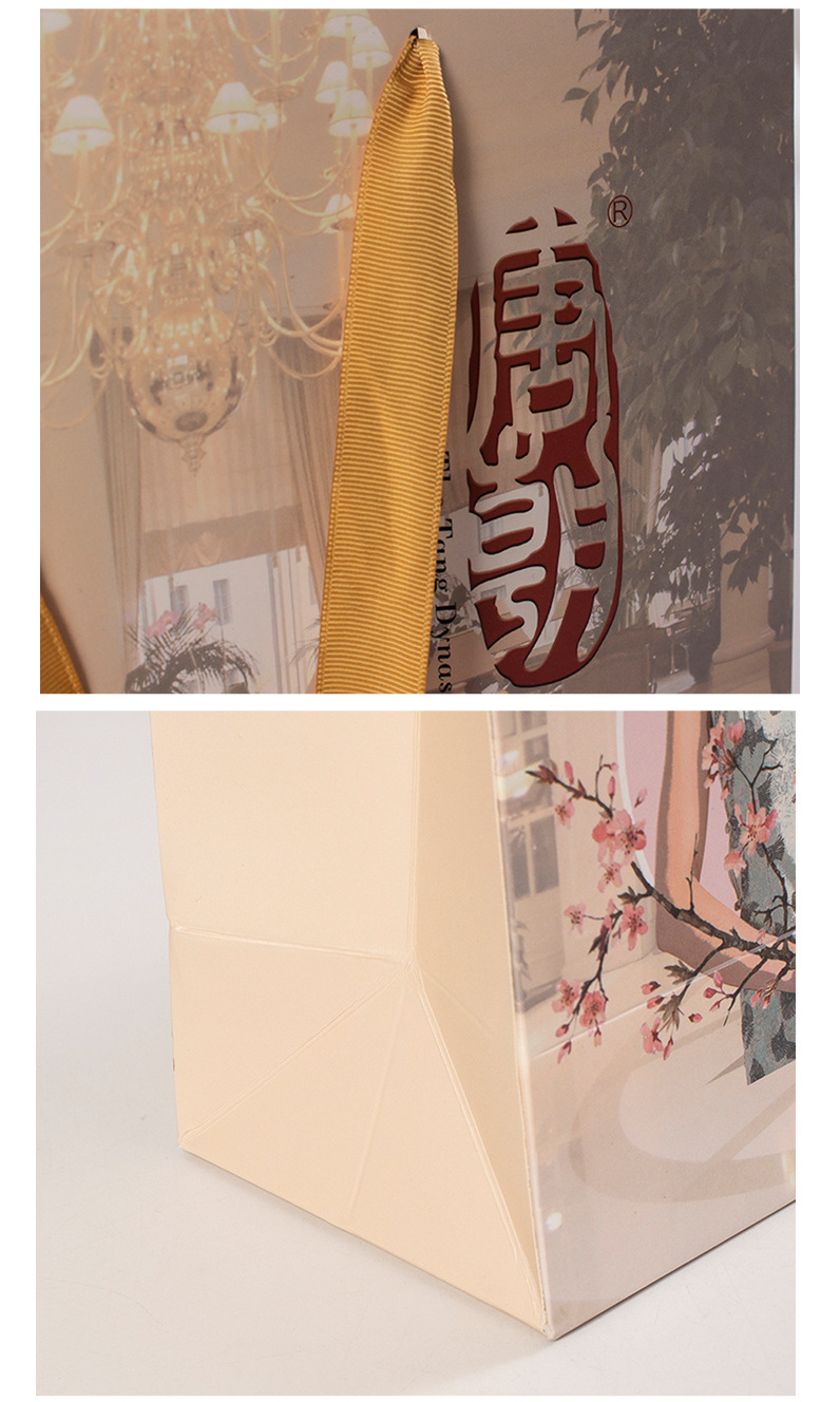 批发定做个性创意彩色印刷加厚白卡纸礼品袋子手提定制可印logo