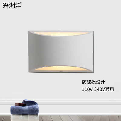 Factory wholesale Modern minimalist Geometry bedroom Aisle Wall lamp originality environmental protection Gypsum Wall lamp Bedside lamp