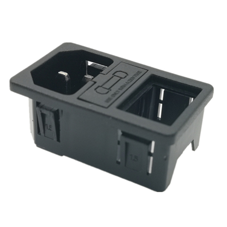 厂家直销台湾JEC JR-101-1FRS(10) 三合一保险丝带后盖品字尾插座