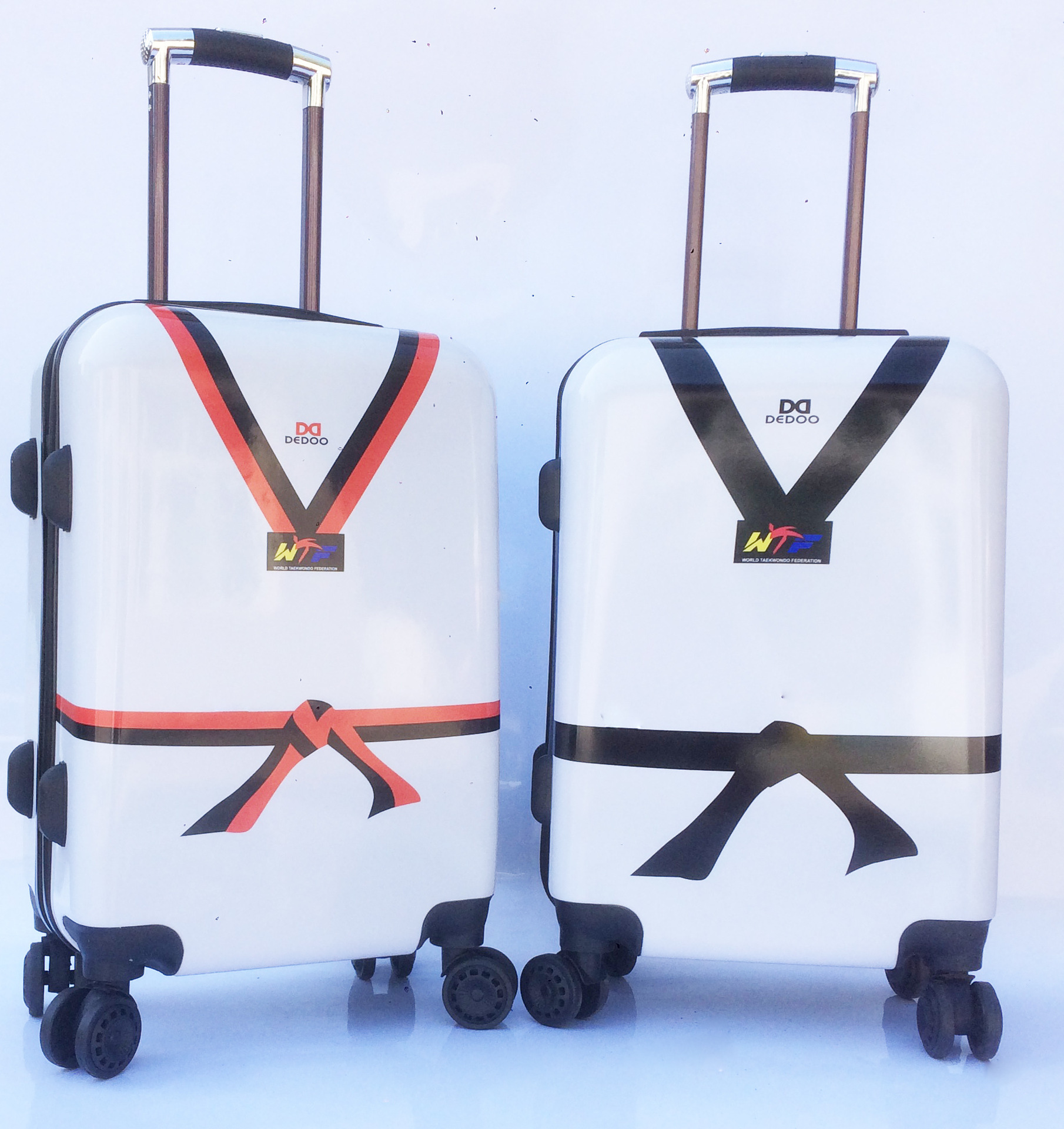 Taekwondo trunk 20 Inch customizable LOGO Draw bar box ABS Universal wheel Budokan gift Printing