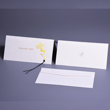 H-7 烫金镭射效果 玫瑰花生日节日感谢卡留言祝福贺卡书签卡片