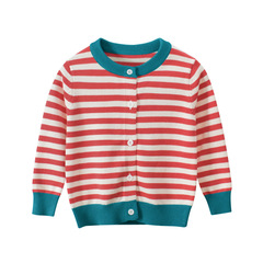 Wholesale 2024 Autumn New Children's Apparel Outerwear Baby Girl Sweater Striped Knitwear Dropshipping One Piece