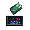 DC0-100V 10A 50A 100A LED DC dual display digital current voltage table digital header