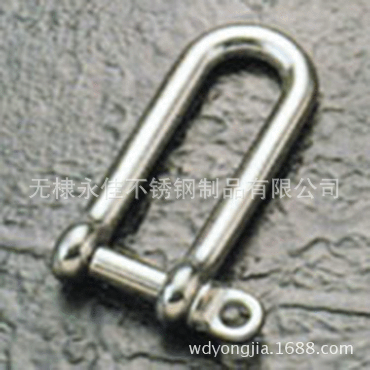 供应优质 卸扣 不锈钢索具 弹簧钩 D型卸扣 索具 五金配件【图】