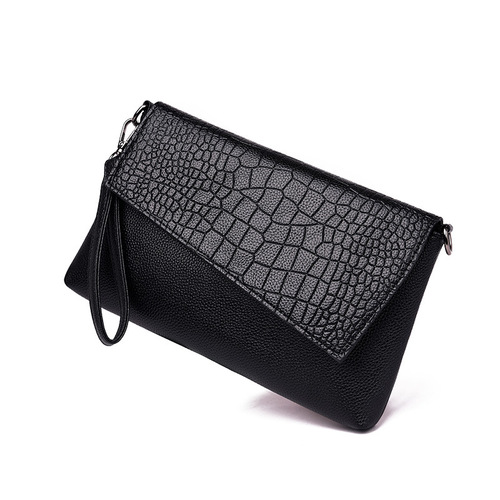 Cross-border new  trendy Korean style women's bag, clutch bag, women's crocodile pattern clutch bag, women's shoulder crossbody small bag