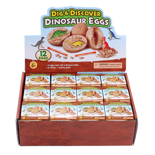 New factory direct sales archaeological excavation simulation dinosaur model toys children's science and education educational dinosaur egg toys