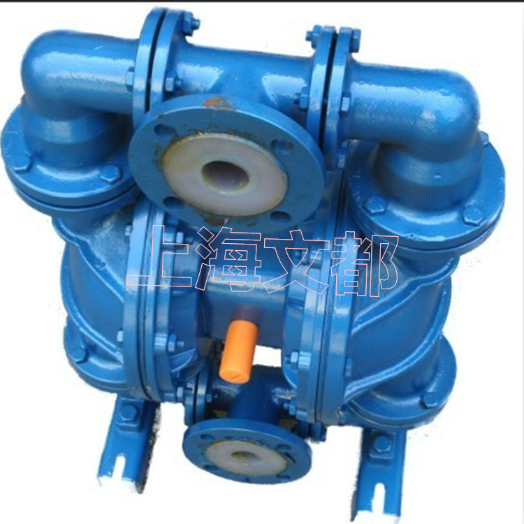 厂家直销文都牌QBY-50铝合金四氟气动隔膜泵耐腐蚀衬氟气动隔膜泵