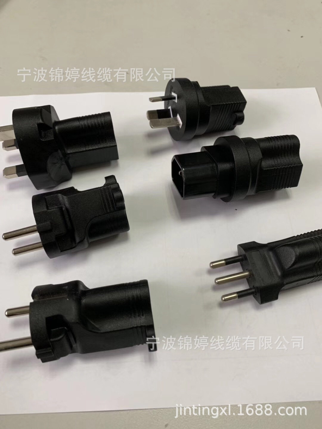 锦婷线缆生产英国丹麦欧洲澳大利亚意大利转接插头C13转C14电源线