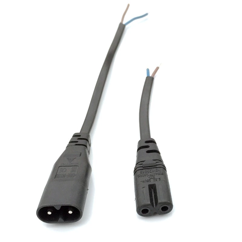 Американский стандарт UL8 суффикс кабель питания SPT-2 18AWG C7 до C8 2-жильный кабель удлинитель мужское и женское соединение на восемь символов