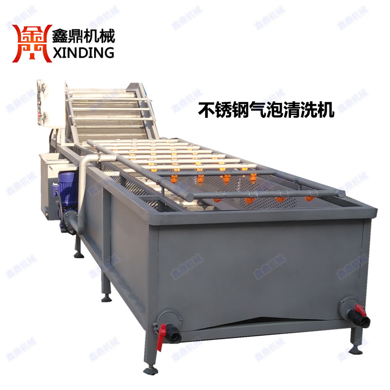 毛豆鼓泡清洗机 大小型号全不锈钢材质制造 高压清洗去毛杂干净