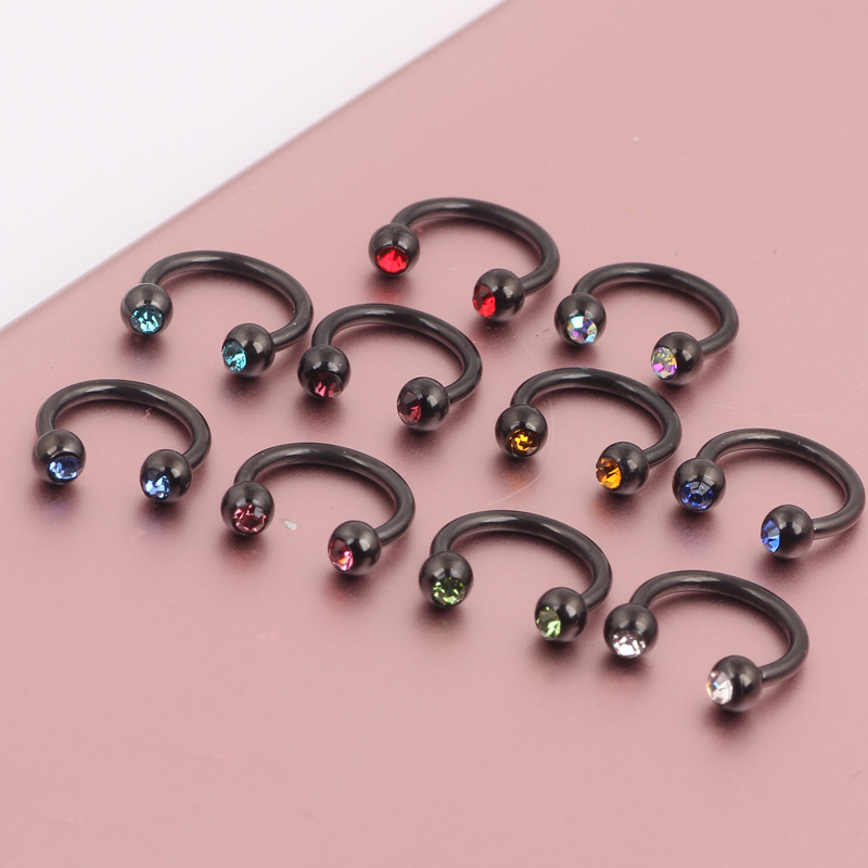 Labret piercing jewelry detail image